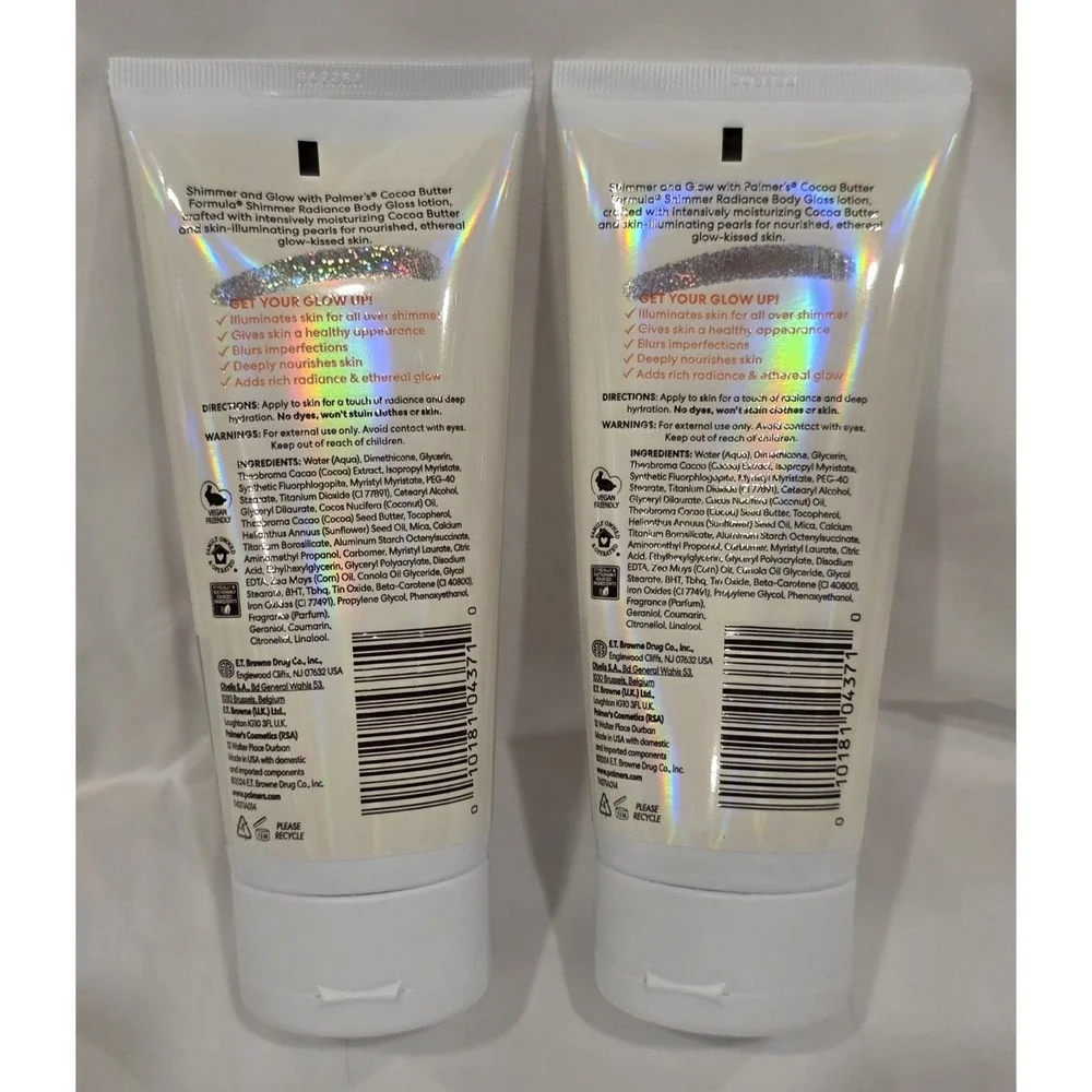 Palmer's Cocoa Butter Shimmer Radiance Body Gloss 5.25‎ Fl Oz x 2